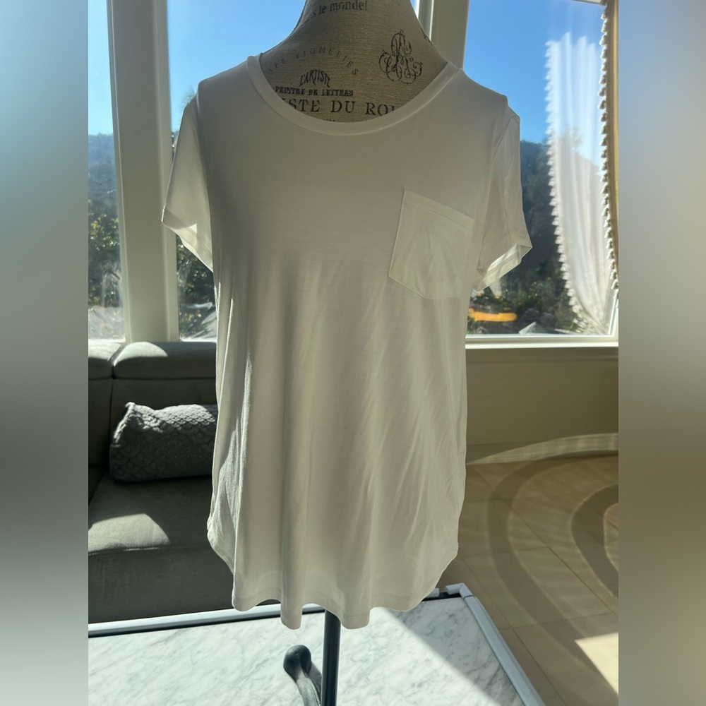 Kindred Bravely White Everyday Maternity and Nursing Tee